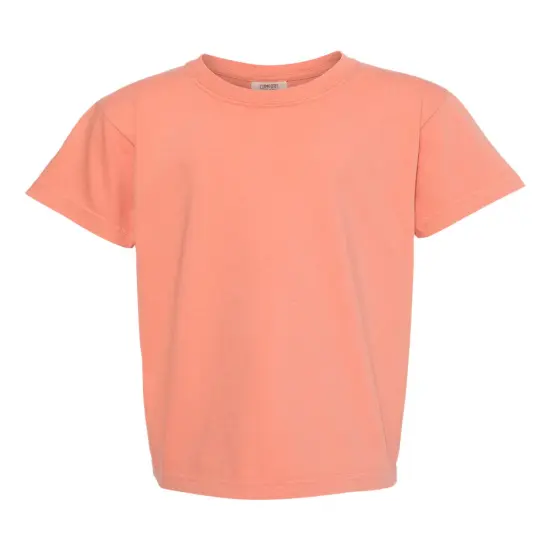 Comfort Colors&reg; Garment-Dyed Youth Heavyweight Short Sleeve Crewneck T-Shirt Terracotta {1}