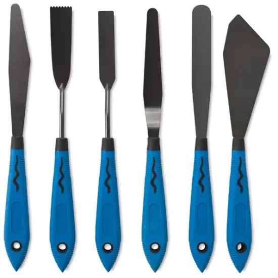 Blick Comfort Grip Palette Knives by RGM - Mix and Spread, Set of 6 {2}