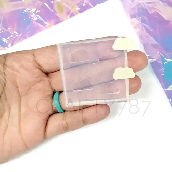 Cloud Stud Silicone Mold(B12) {1}