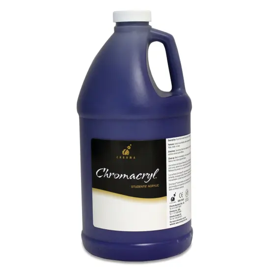Chromacryl Students' Acrylics - Warm Blue, 64 oz bottle {1}