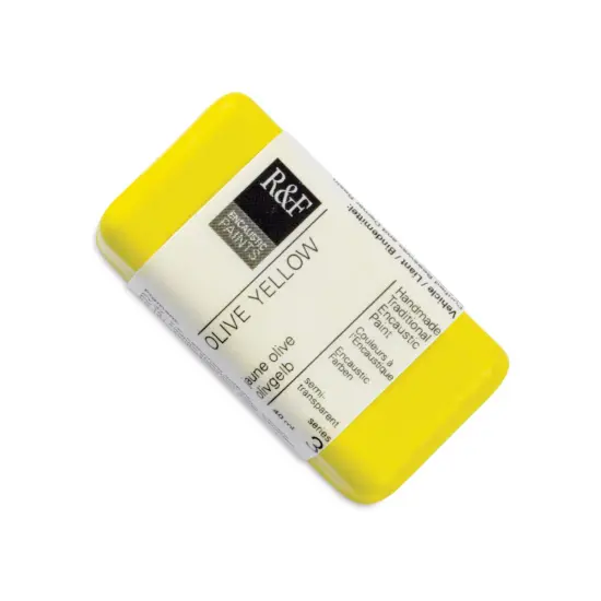 R&F Encaustic Paint Block - Olive Yellow, 40 ml block {1}