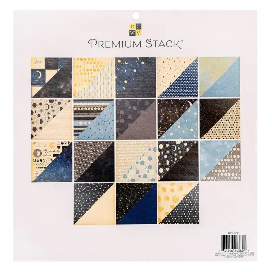 STACKS - DCWV - 12 X 12 - DOUBLE-SIDED - LUNA - GOLD FOIL - 36 SHEETS 624380 {2}