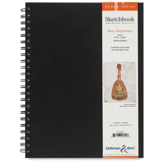 Stillman & Birn Gamma Series Spiralbound Sketchbook - 12" x 9", Portrait, 50 Sheets {2}