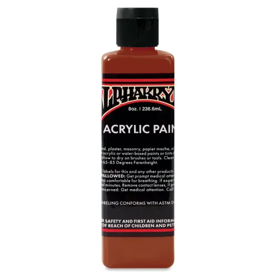 Alpha6 Alphakrylic Acrylic Paint - Burnt Orange, 8 oz {1}