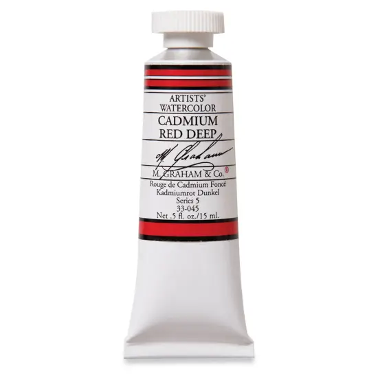 M. Graham Artists' Watercolor - Cadmium Red Deep, 15 ml tube {1}