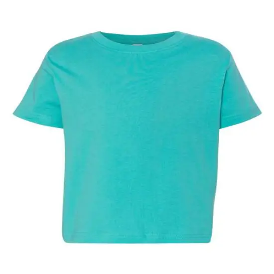 Rabbit Skins&reg; Crewneck Short Sleeve Toddler Fine Jersey Tee Caribbean {1}