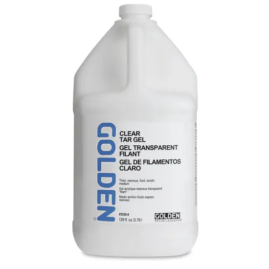 Golden Acrylic Gel Medium - Clear Tar, 128 oz tub {1}