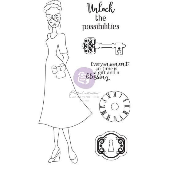 Prima Marketing Inc Julie N Doll Stamp - Kya - 6 Pcs 655350913502 {1}