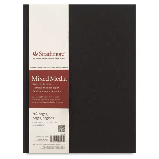 Strathmore 500 Series Mixed Media Art Journal - 11" x 8-1/2", 64 pages, Hardbound {2}