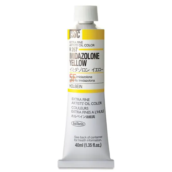 Holbein Artists' Oil Color - Imidazolone Yellow, 40 ml tube {1}
