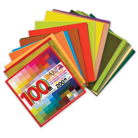 Aitoh 100 Color Origami Squares - Package of 200, 5-7/8" Squares {1}
