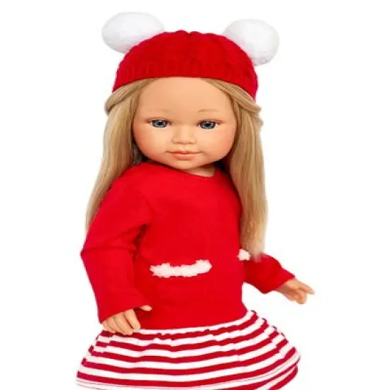 Winter Wonderland Doll Dress and Hat Set - Fits 18" Kennedy and Friends Dolls and other 18 inch dolls {3}