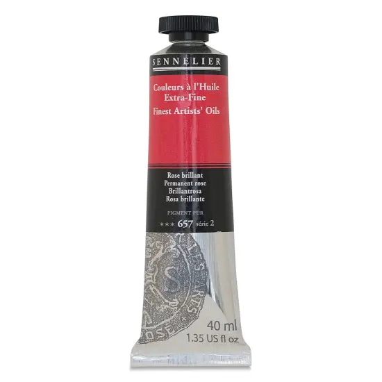 Sennelier Artists' Extra Fine Oil Paint - Permanent Rose, 40 ml tube {2}
