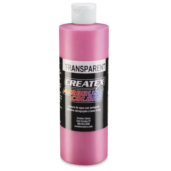 Createx Airbrush Color - 16 oz, Transparent Flamingo Pink {1}