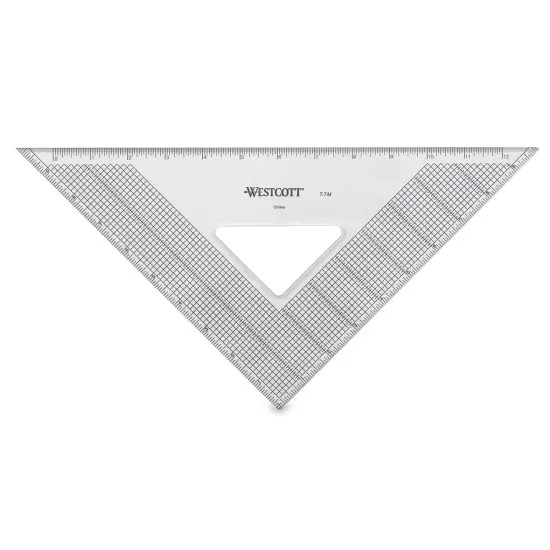 Westcott Gridded Triangle - 10", 45-90 Degree {1}