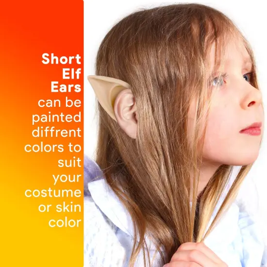 Skeleteen Costume Elf Ear Cuffs - Fairy Mystical Pixie Elven Ears Two Sets of Different Sizes for Men Women and Childrens Costumes {4}