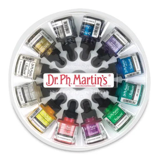 Dr. Ph. Martin's Iridescent Calligraphy Ink Set - Set 1, 1 oz bottles {1}