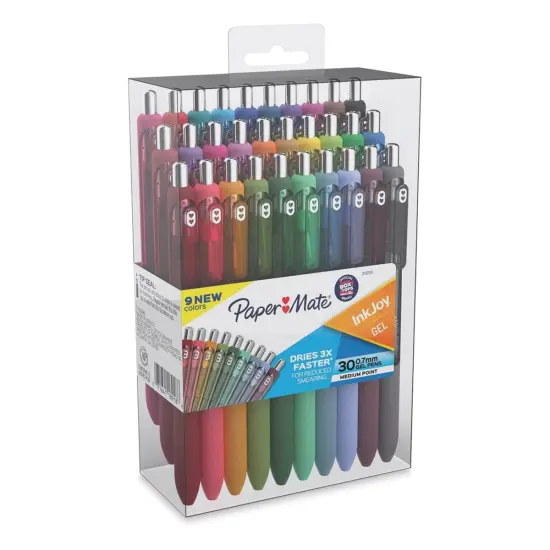 Paper Mate Inkjoy Retractable Gel Pens - Fashion Colors, Set of 30 {1}