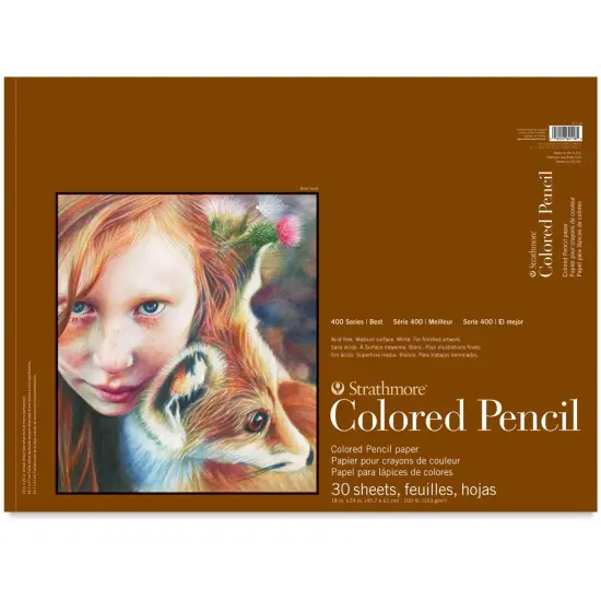 Strathmore 400 Series Colored Pencil Pad - 18" x 24", 30 Sheets, 100 lb {2}