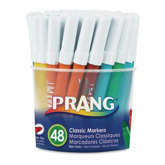 Prang Classic Art Markers - Assorted Colors, Set of 48, Tub {2}