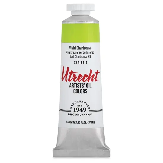 Utrecht Artists' Oil Paint - Vivid Chartreuse, 37 ml tube {1}
