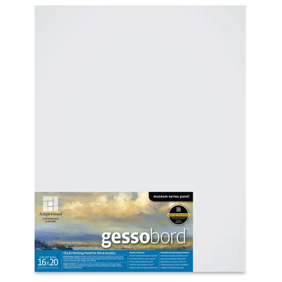 Ampersand Gessobord - 16" x 20", 1/8" Flat {1}