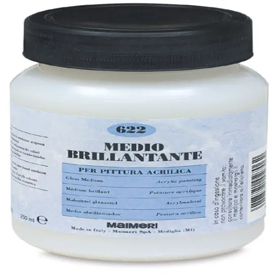 Maimeri Acrylic Polymer Medium - Gloss, 250 ml jar {1}