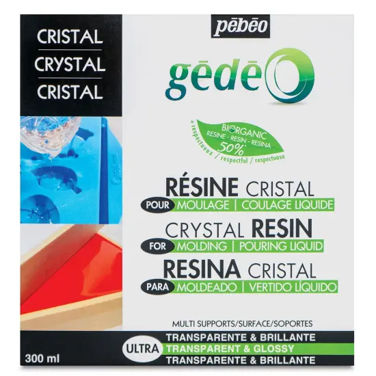 Pebeo Gedeo Bio-Based Resin - Crystal Resin, 300 ml {1}