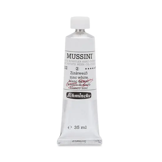 Schmincke Mussini Oil Color - Zinc White, 35 ml tube {1}