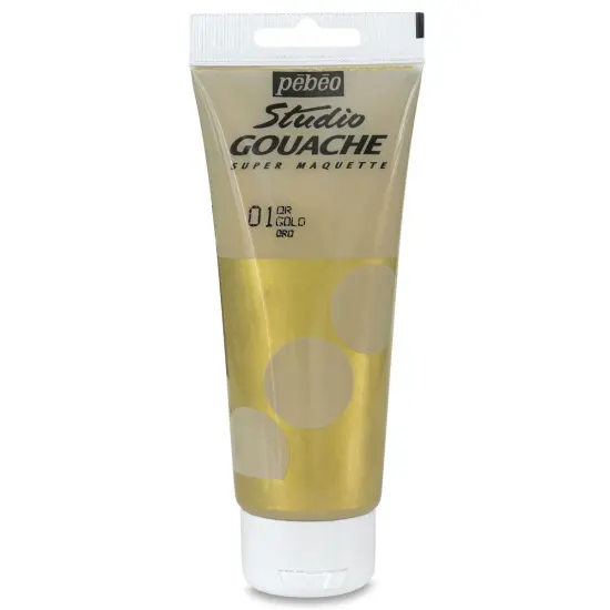 Pebeo Studio Gouache - Gold, 100 ml Tube {1}
