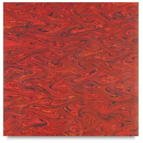 Books by Hand Marbled Paper - 12" x 19", Red {1}