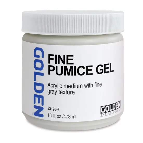 Golden Pumice Gel Medium - Fine, 16 oz Jar {1}