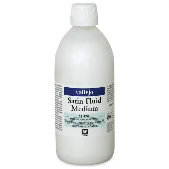 Vallejo Acrylic Fluid Medium - Satin, 500 ml {2}