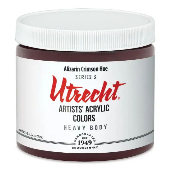 Utrecht Artists' Acrylic Paint - Alizarin Crimson Hue, Pint {2}