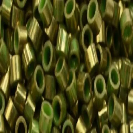 Toho Aiko Cylinder Seed Bead - TB-1702 - Gilded Marble Green {1}