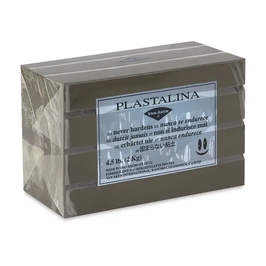 Van Aken Plastalina Modeling Clay - 4.5 lb, Sculptor Gray {2}