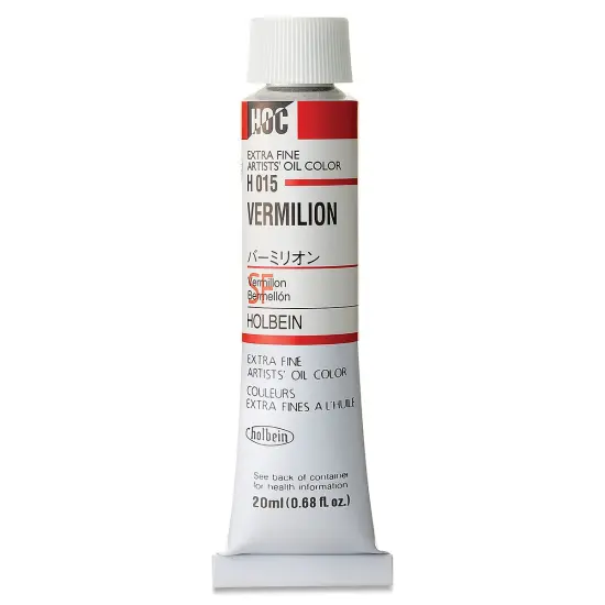 Holbein Artists' Oil Color - Vermilion, 20 ml tube {2}