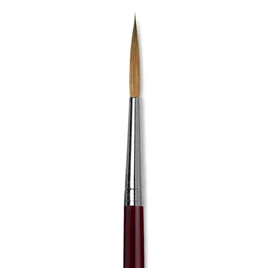 Da Vinci Kolinsky Red Sable Brush - Medium Pointed Liner, Long Handle, Size 10 {1}