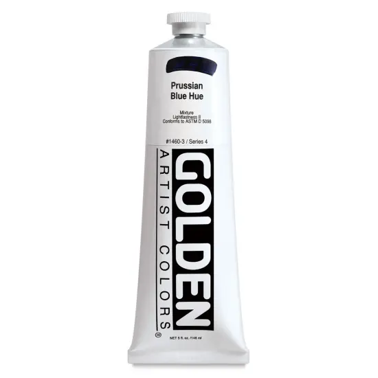 Golden Heavy Body Artist Acrylics - Prussian Blue Historic Hue, 5 oz Tube {1}