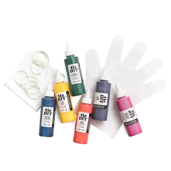 American Crafts Medium Tie Dye Kit 4oz 76/Pkg-12 Assorted Bright Colors 34003377 {3}