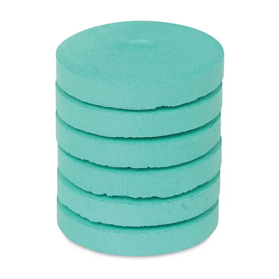 Richeson Tempera Cakes - Aquamarine Metallic, Pkg of 6 {1}