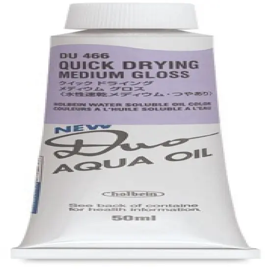 Holbein Duo Aqua Oil Quick Drying Medium Paste - Gloss, 50 ml tube {1}