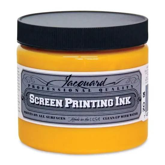Jacquard Screen Printing Ink - Process Yellow, 16 oz {1}