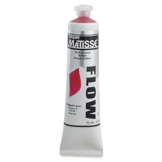 Matisse Flow Acrylic Paint - Primary Red, 75 ml {1}