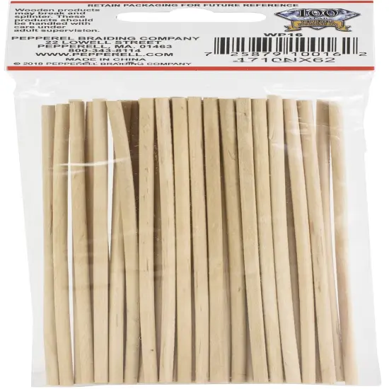 Pepperell Crafts Dowels 50/Pkg-0.125"X8" {2}