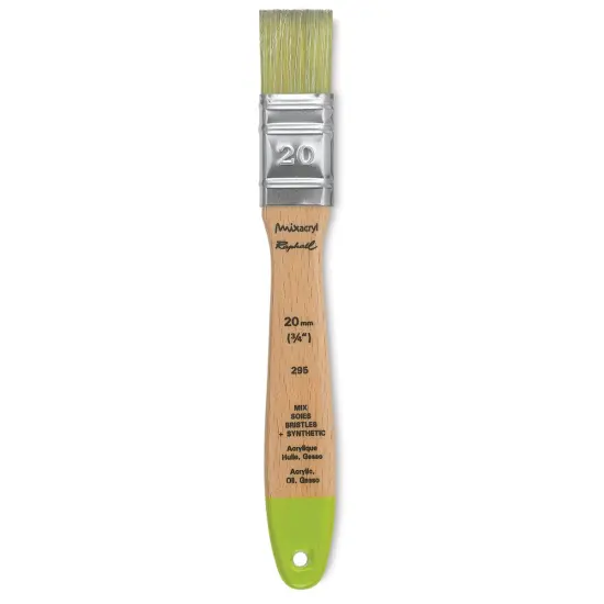Raphael Mixacryl Natural Bristle/Synthetic Mix Brush - Mixed Media Flat, Size 20 {1}
