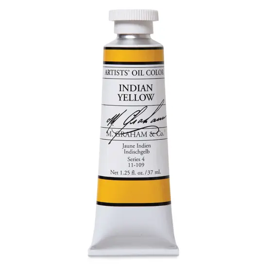 M. Graham Artists' Oil Color - Indian Yellow, 37 ml tube {1}
