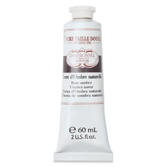 Charbonnel Etching Ink - Raw Umber, 60 ml {1}