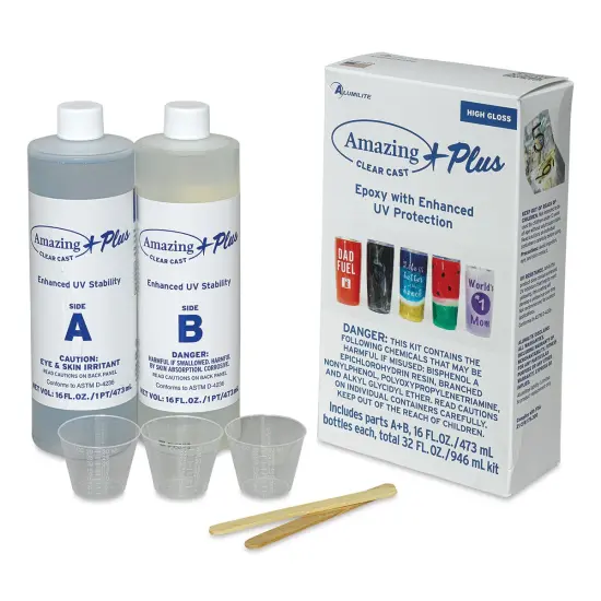 Alumilite Amazing Clear Cast Plus Epoxy Casting Resin - 32 oz, Bottle {1}