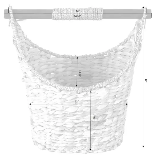 Rustic Toilet Paper Holder - Magazine Basket {6}